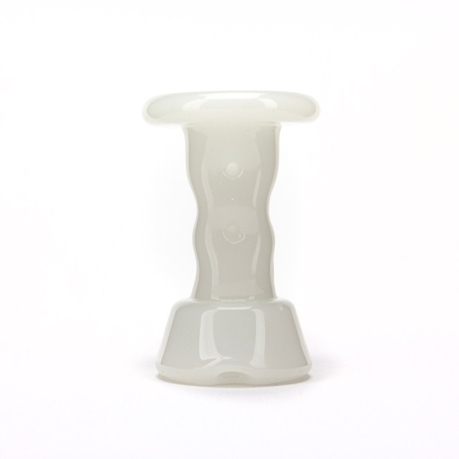 Durin Glass Solid White Cooling Tower Peak Dry Top DUR18 Vaporizer Attachments | Planet Caravan